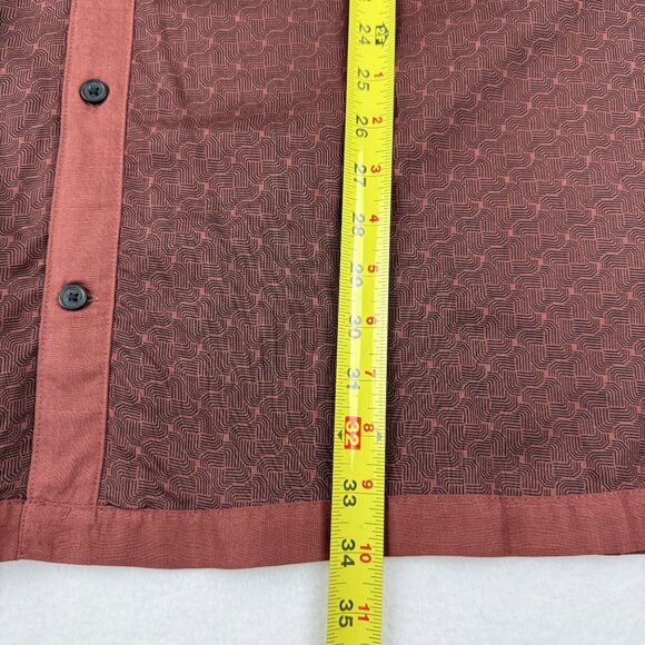 Shaquille ONeal XLG Men Short Sleeve Cherry Fudge Rayon Woven Camp Shirt 2XL NWT - Picture 9 of 9